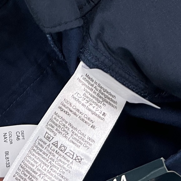 NWT J. Crew Factory 5" classic chino short In Navy - Picture 8 of 8